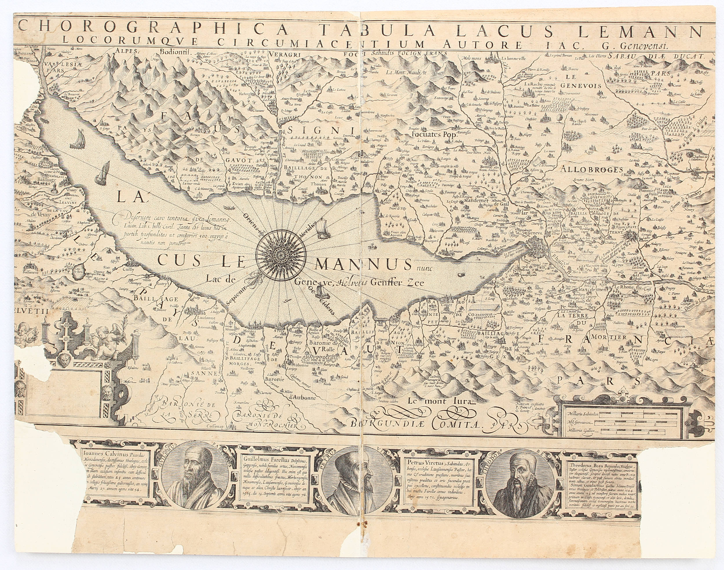 Genfer See. G(oulart) / 2 Bll.