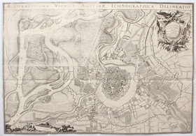 Wien. Plan. Anguissola-Marinoni-Pfeffel. Lwd.