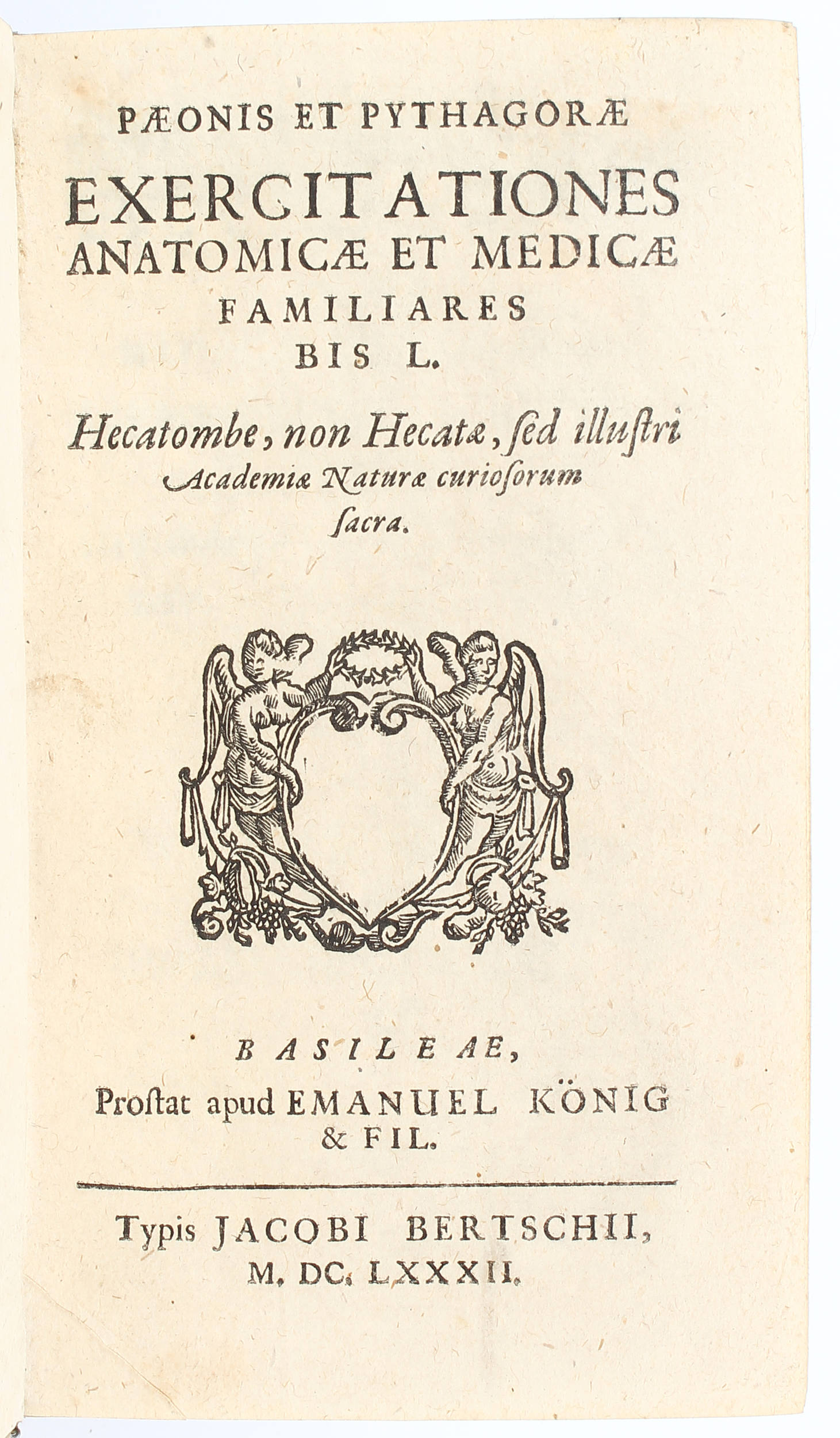 Harder & Peyer, Exercitationes anatomicae