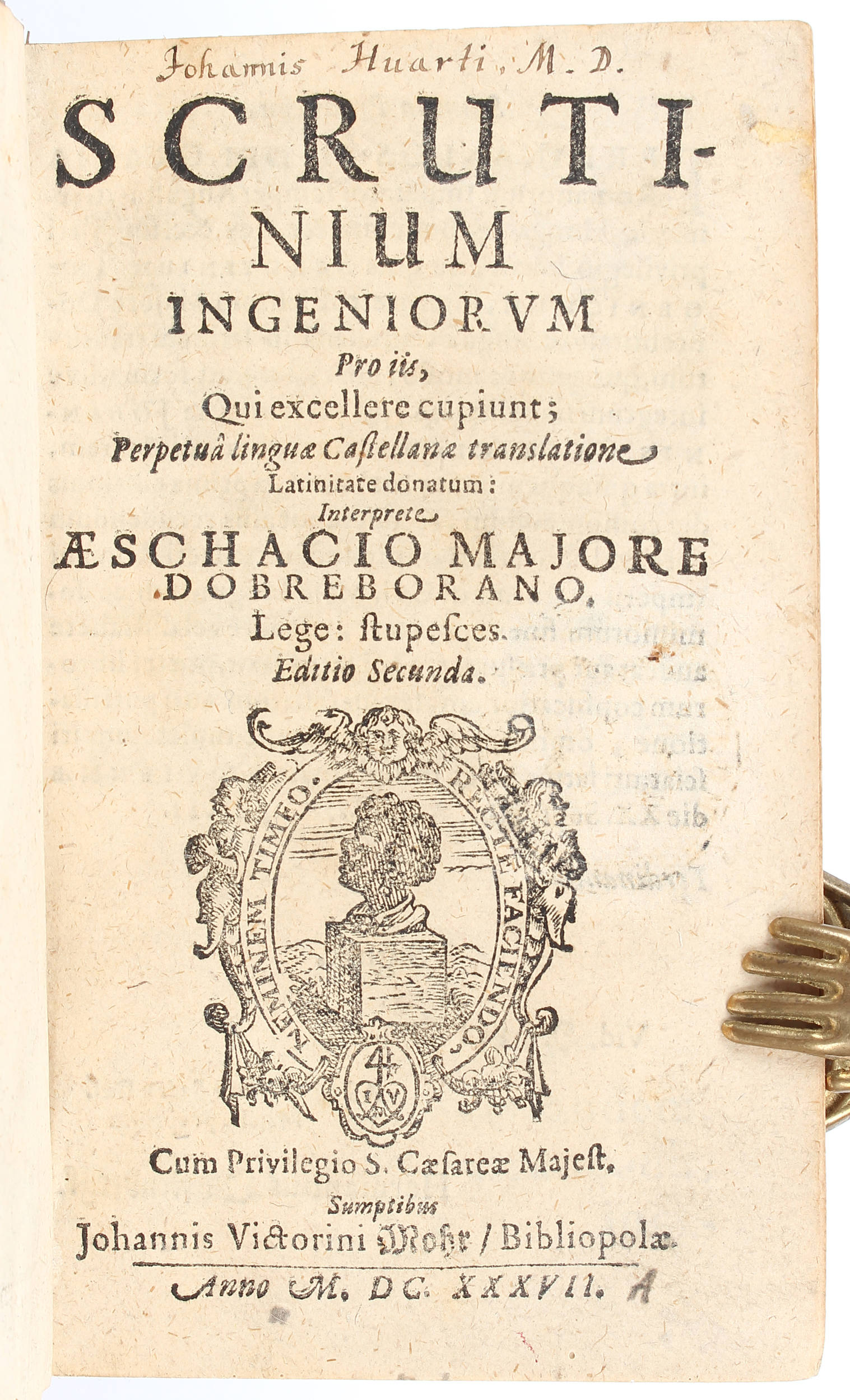 Huarte, Scrutinium ingeniorum.