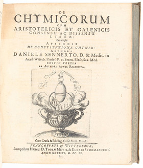 Sennert, De chymicorum +  2 Beibände