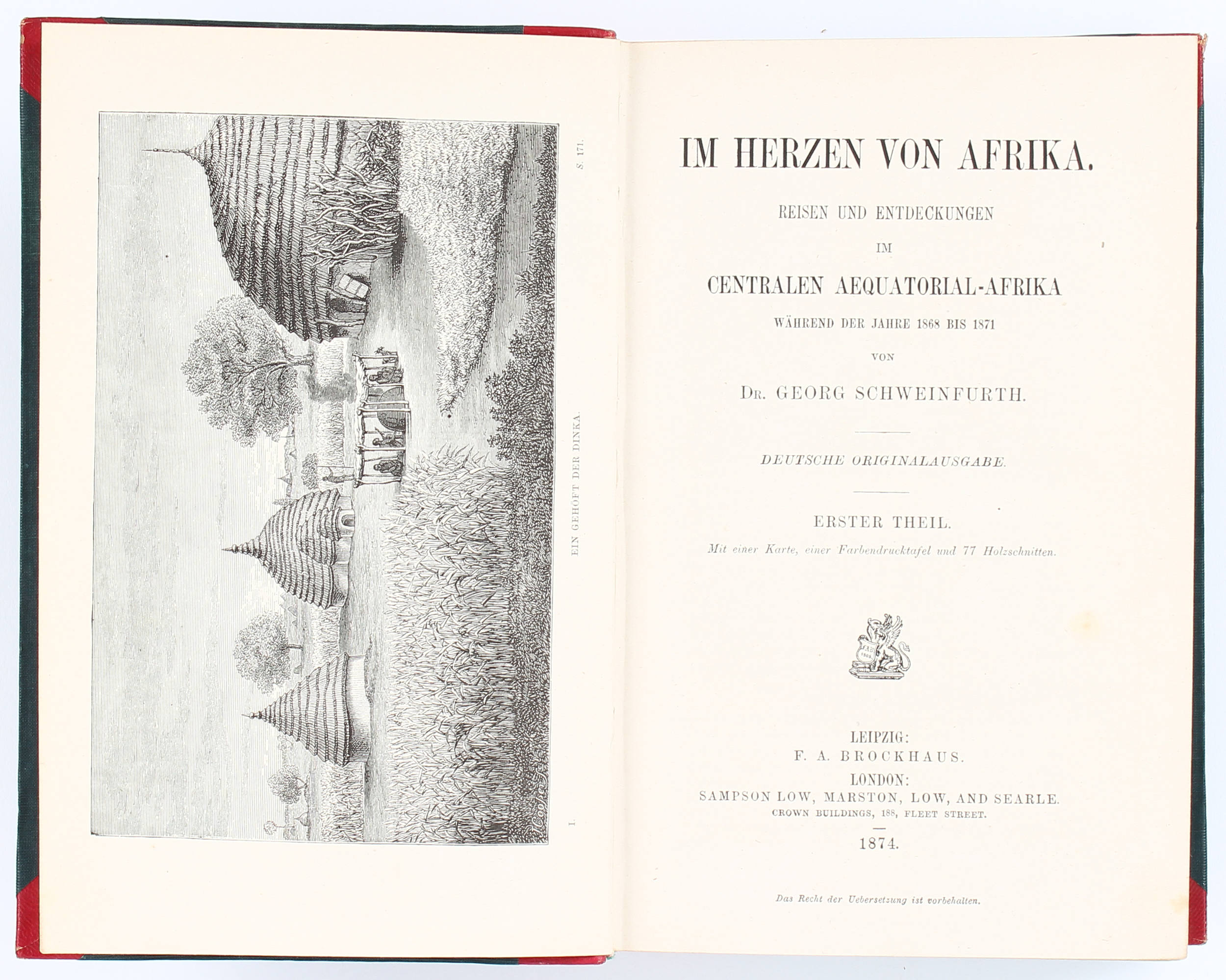 Schweinfurth, Im Herzen von Afrika. 2 Bde