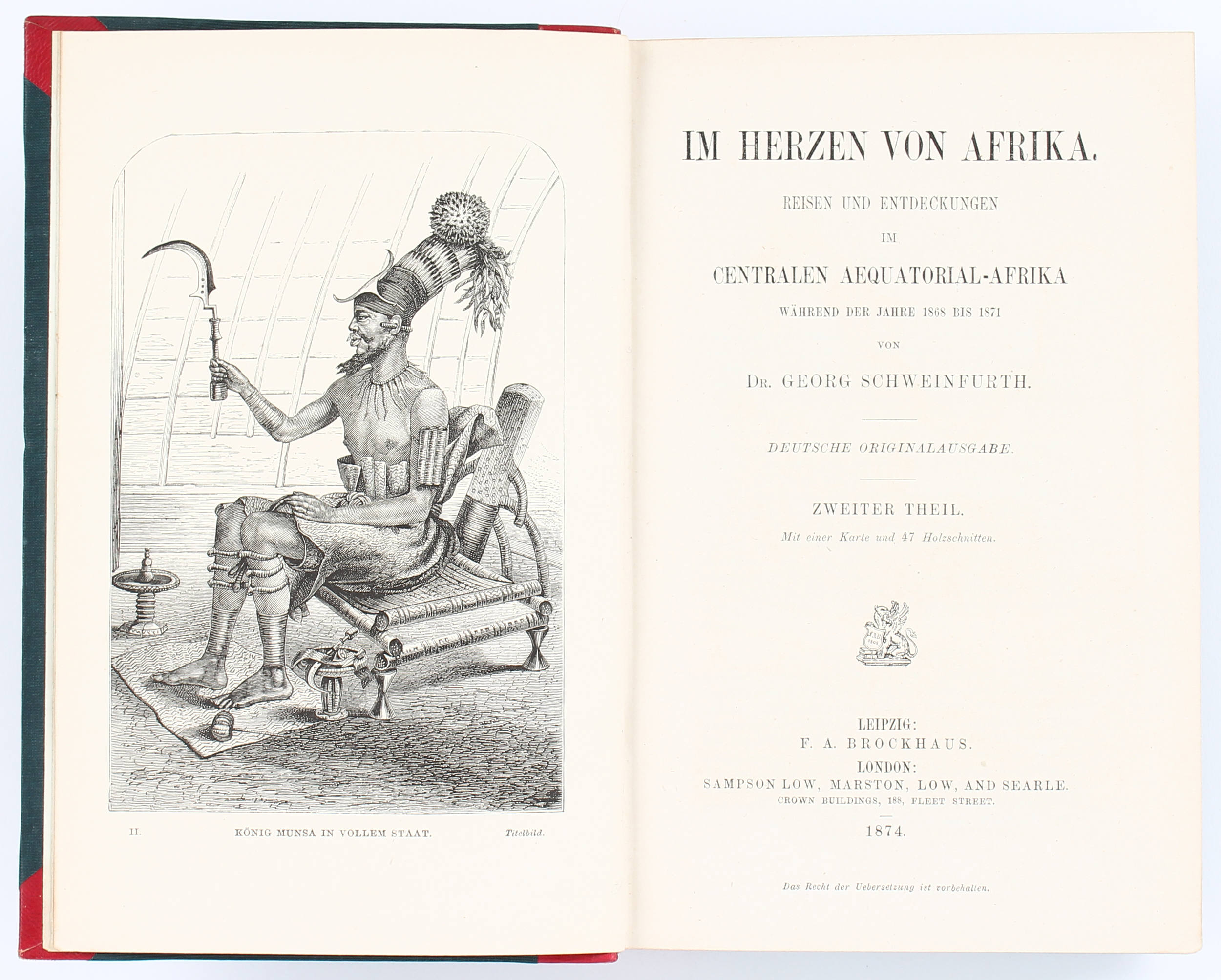 Schweinfurth, Im Herzen von Afrika. 2 Bde