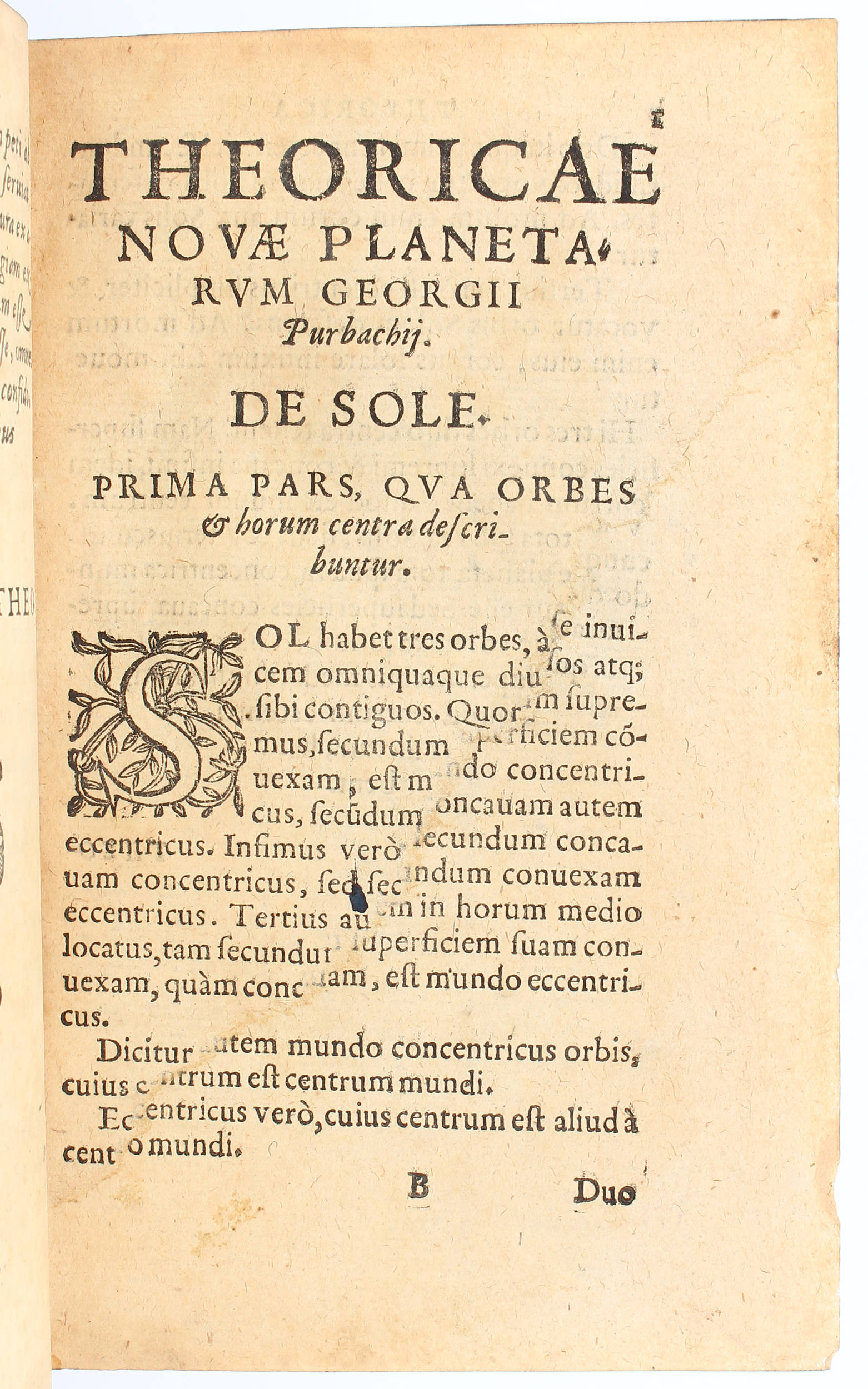 Peurbach, Theoricae novae planetarum