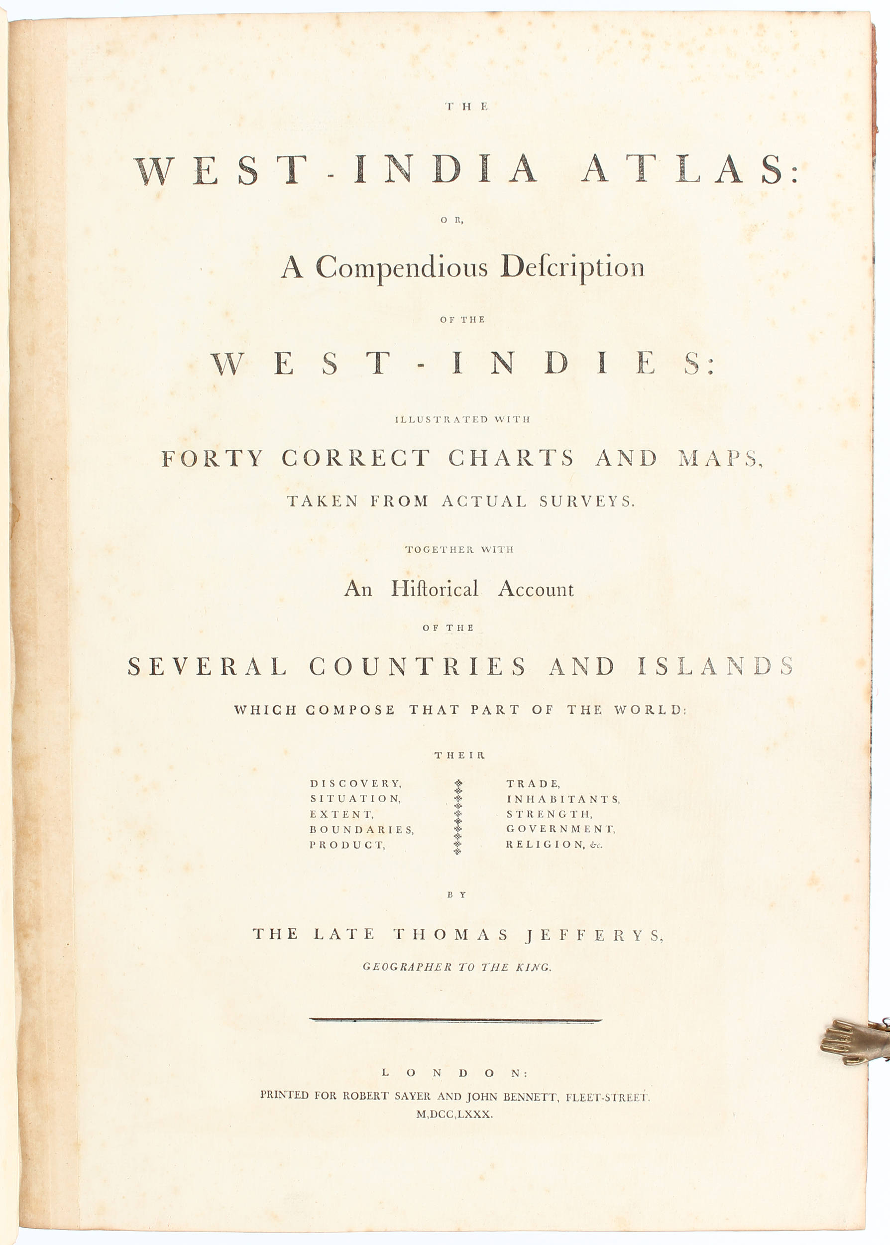 Jefferys, West-India Atlas