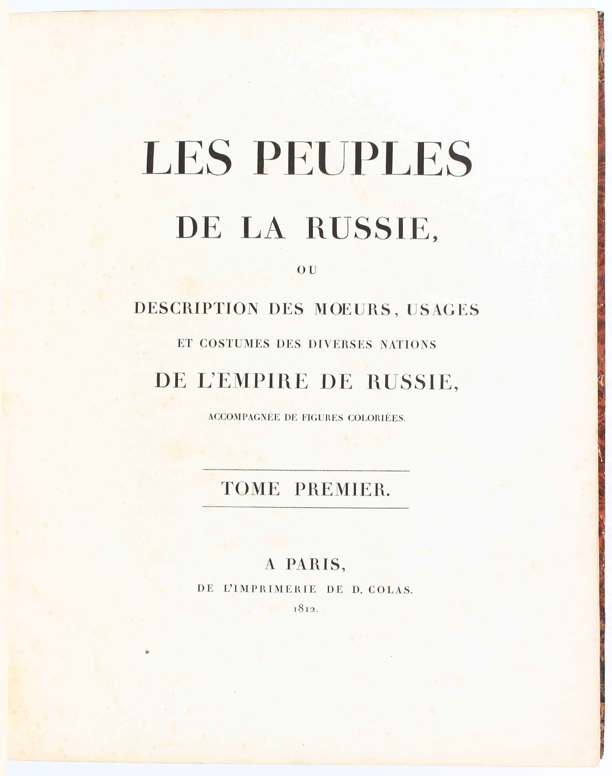 (Rechberg), Peuples de la Russie. 2 Bde.