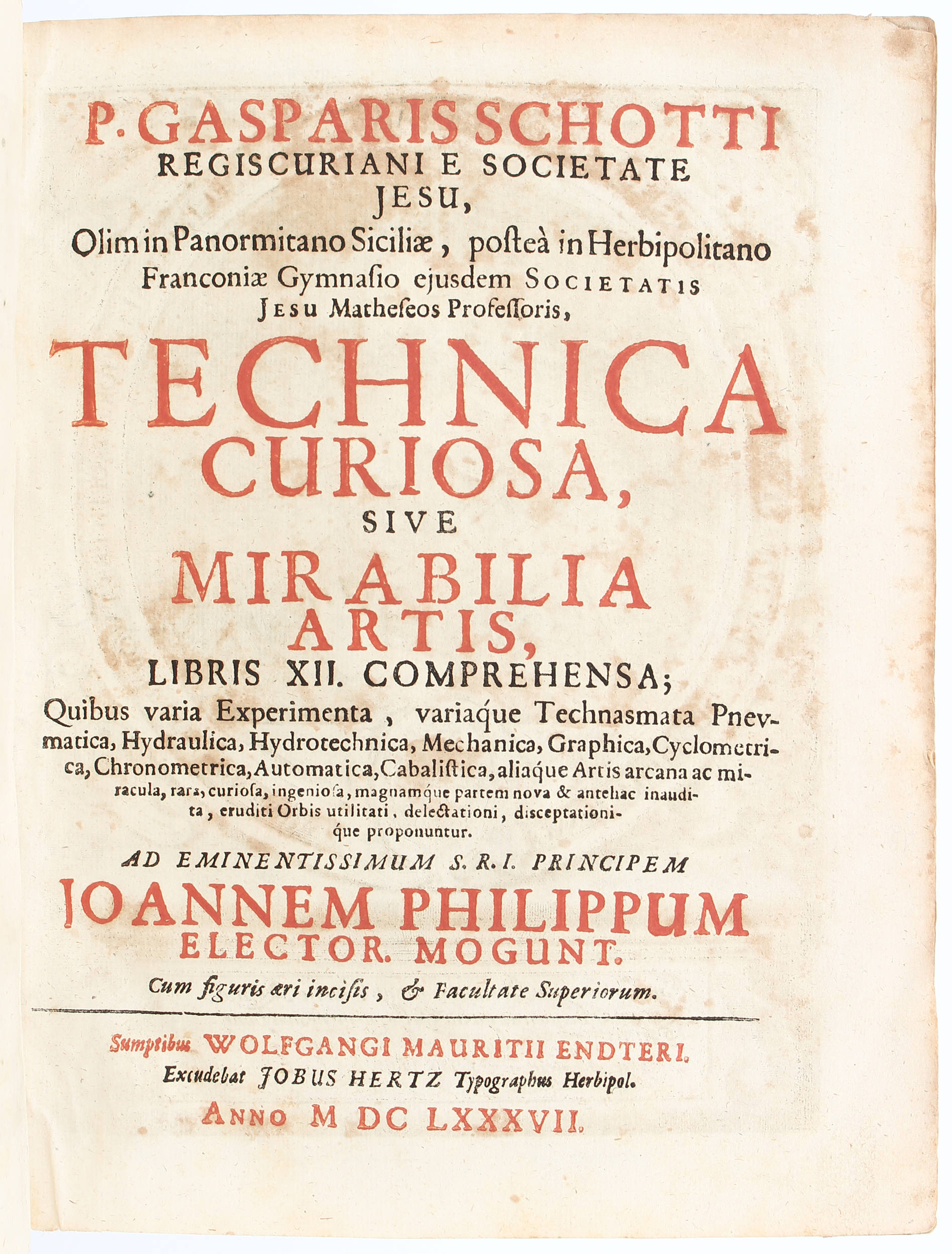 Schott, Technica curiosa