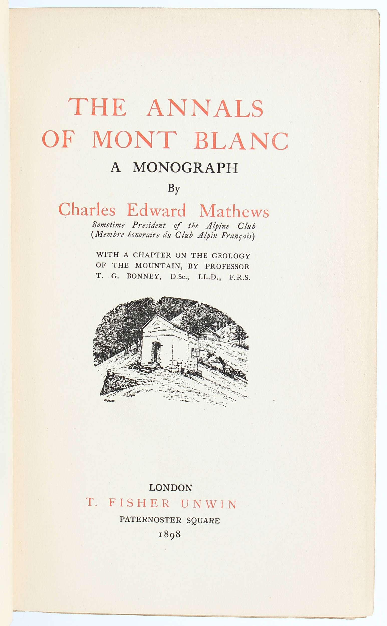Mathews, The annals of Mont Blanc