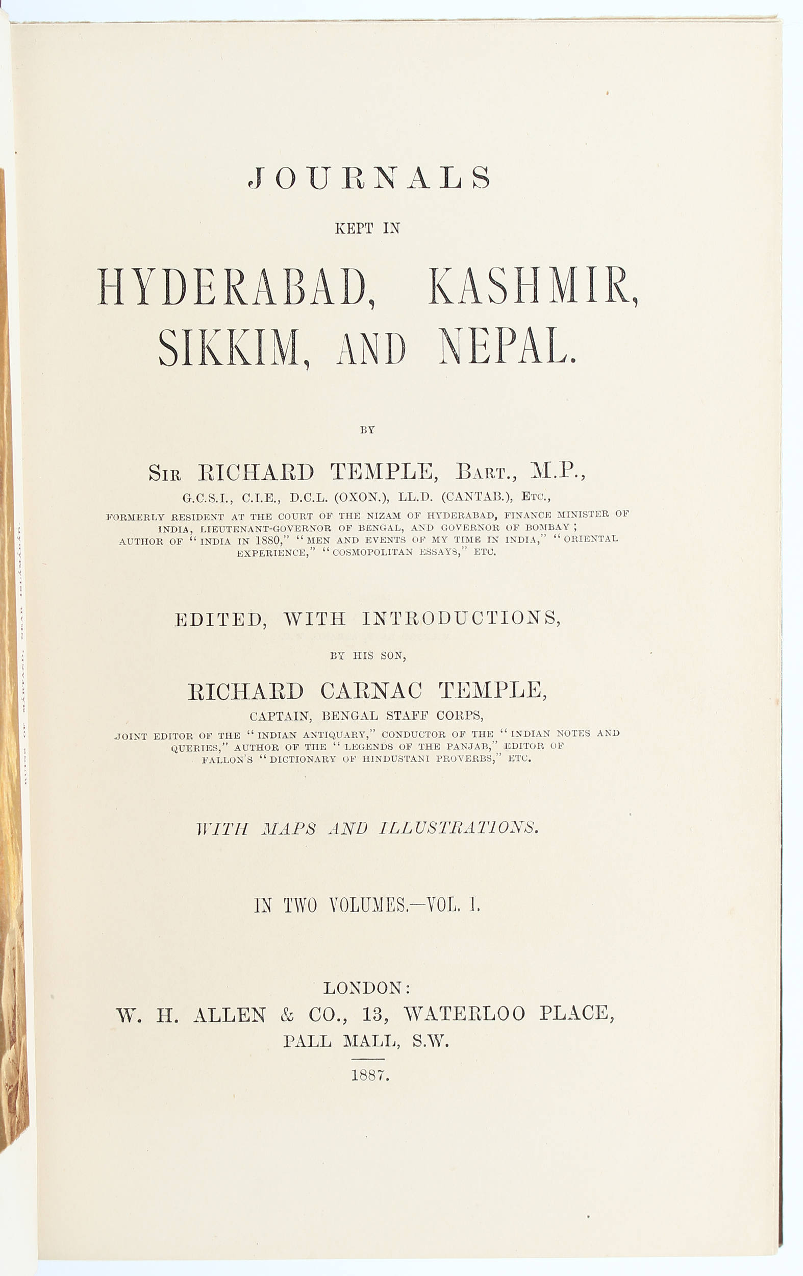 Temple, Journals. 2 Bde.