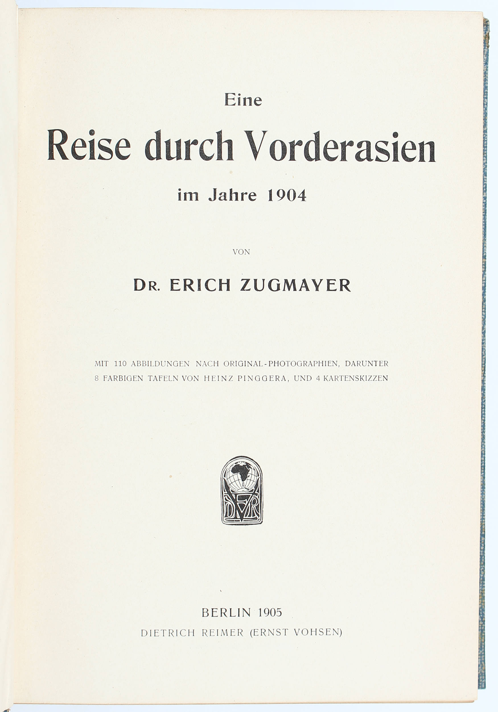 Zugmayer, Reise durch Vorder- u. Zentralasien / 2 Bde.