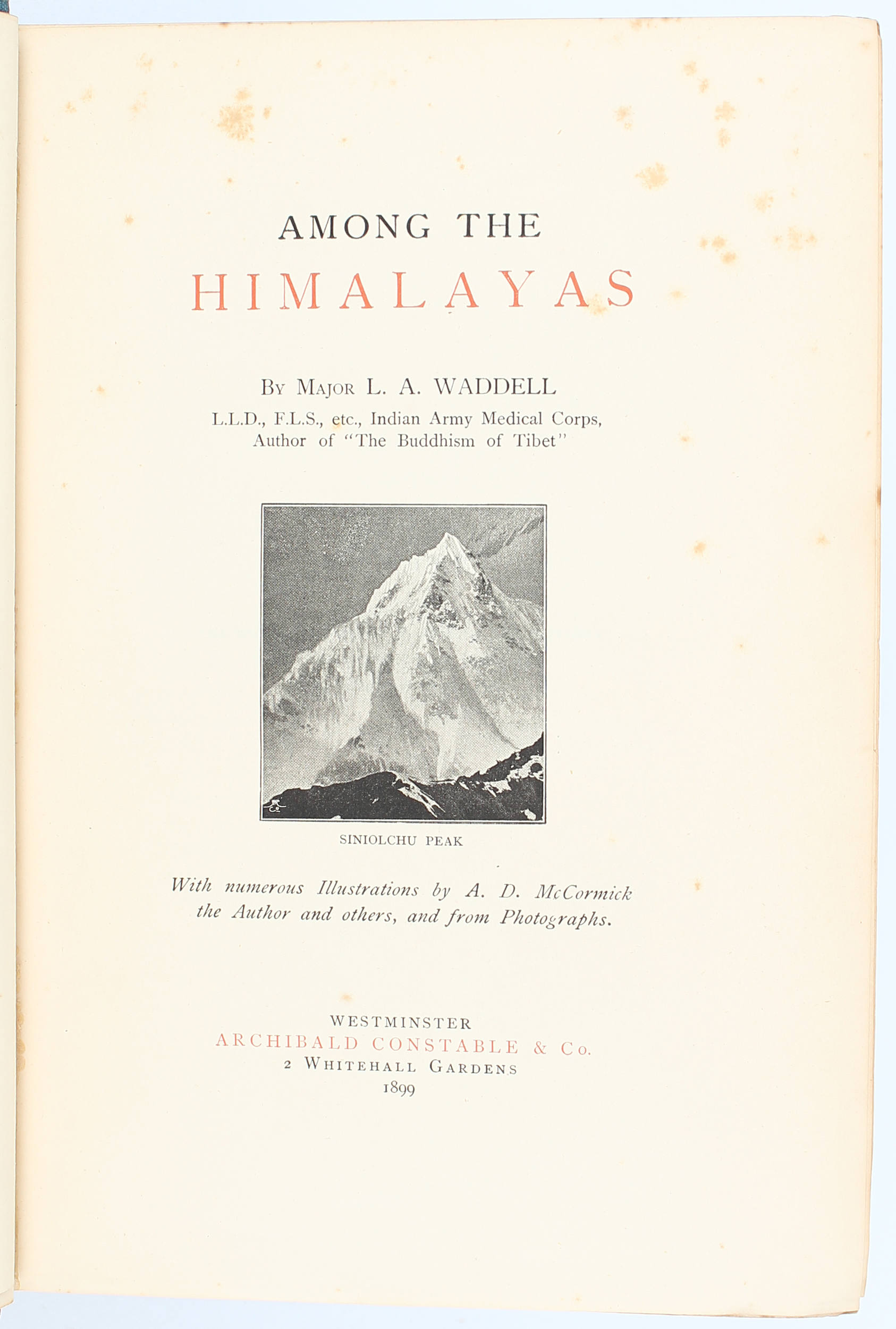 Waddel, Among the Himalayas