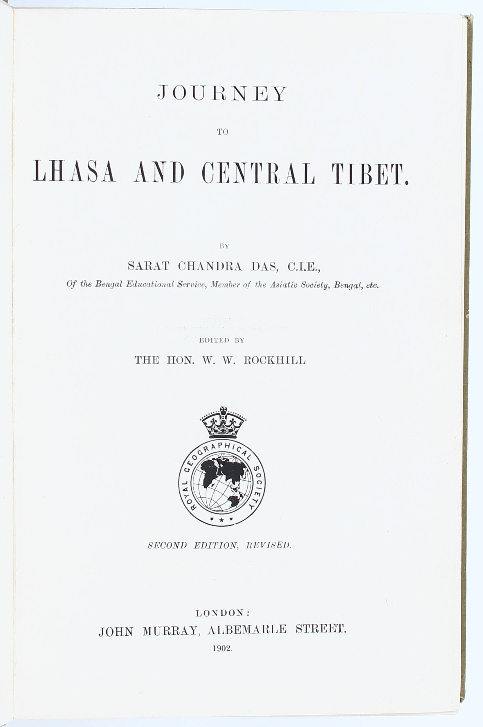 Sarat Chandra Das, Lhasa and Central Tibet