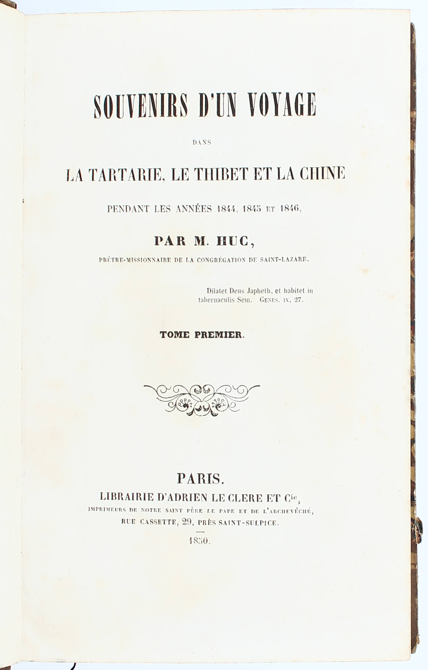 Huc, La Tartarie, le Thibet et la Chine. 2 Bde.