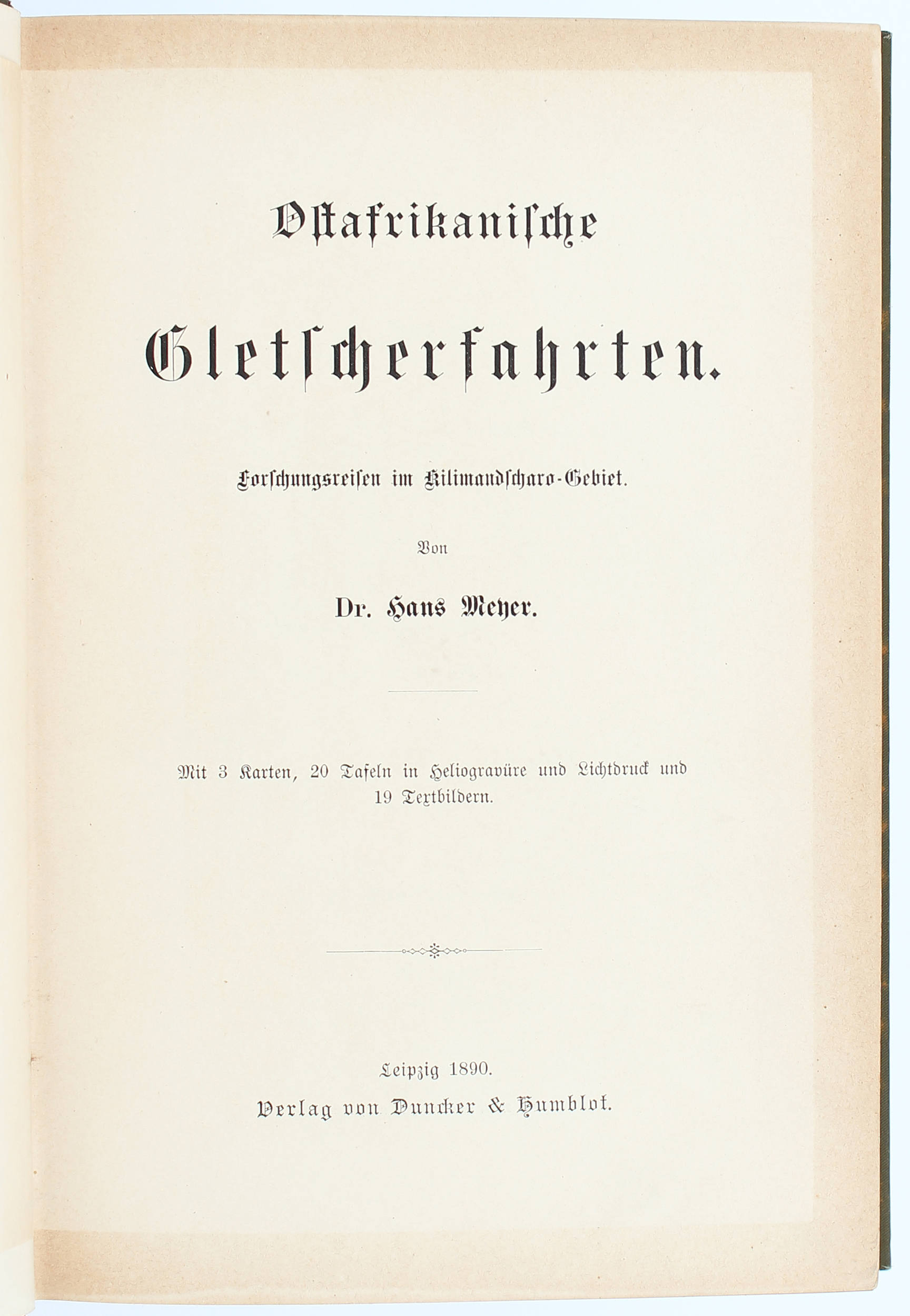 Meyer, Ostafrikanische Gletscherfahrten