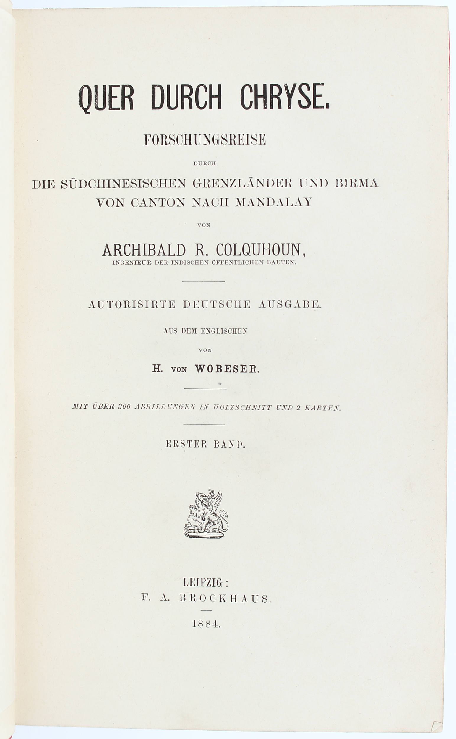 Colquhoun, Quer durch Chryse