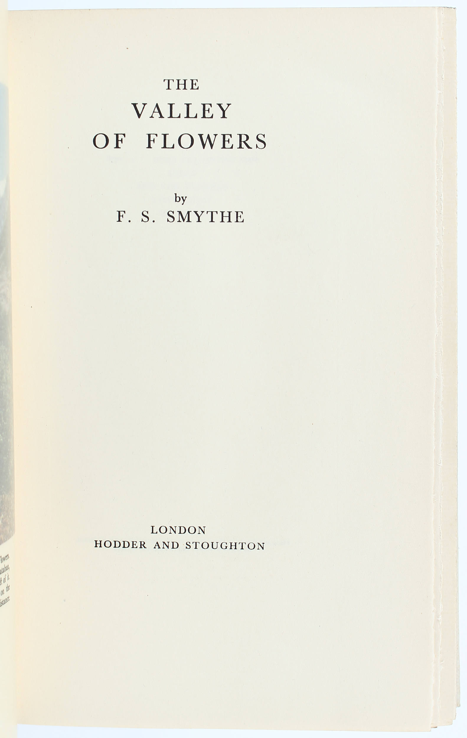 Smythe, The valley of flowers / 2 Bde.