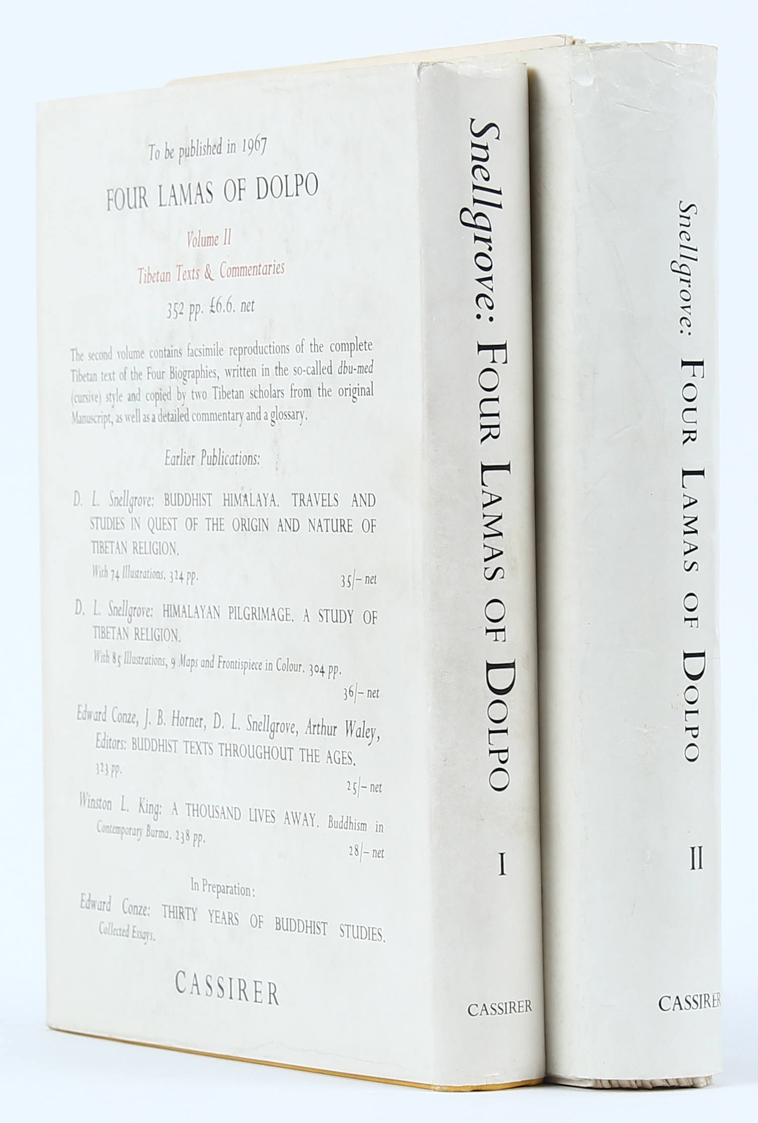 Snellgrove, Four Lamas of Dolpo. 2 Bde.