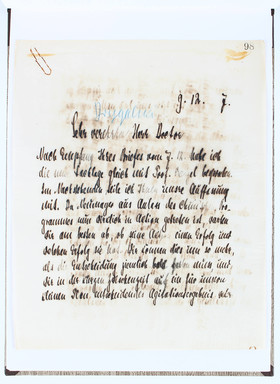 Meyer, Album mit Brief-Kopien H. Meyers