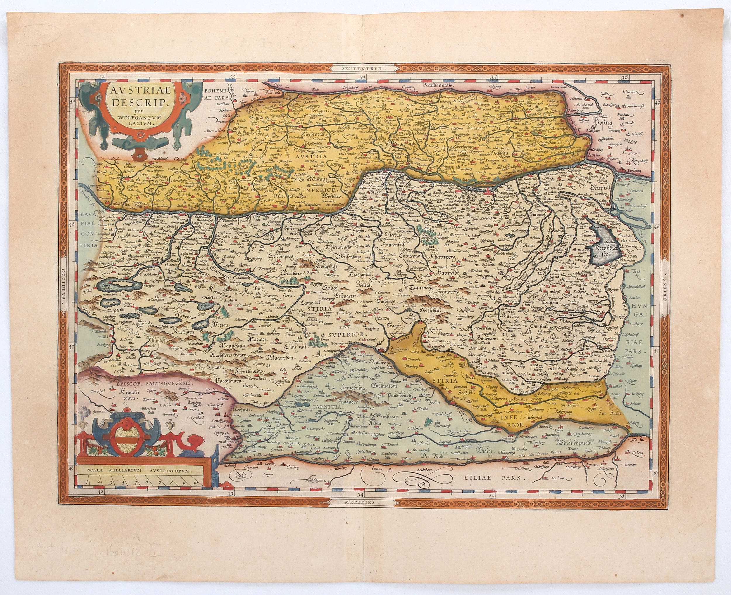 Österreich. 2 Bll. Lazius(-Ortelius)