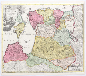 Livland mit Kurland. Homann