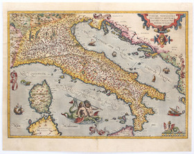 Italien. Gastaldi(-Ortelius; 2. Platte)