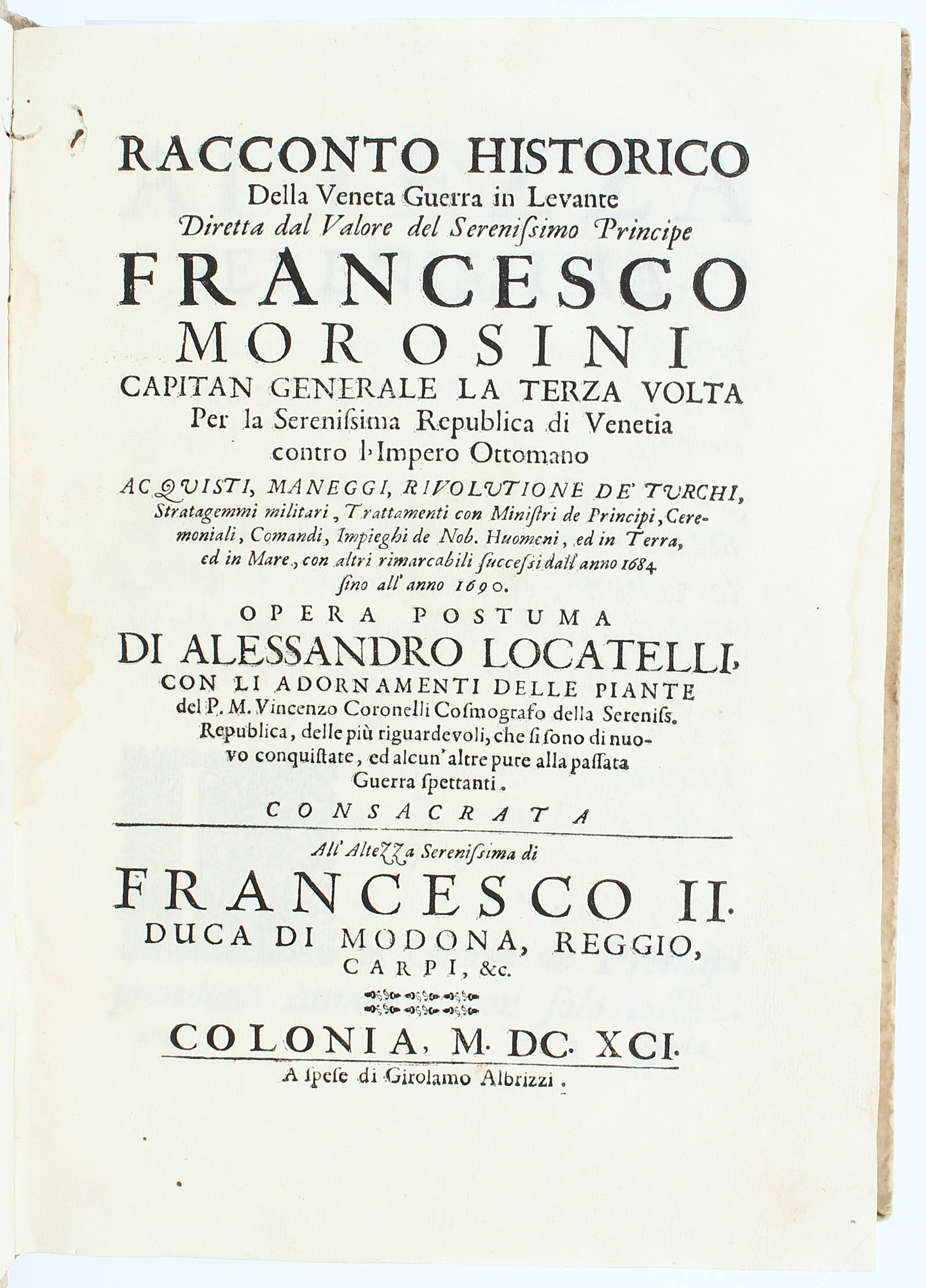 Locatelli, Racconto historico. 2 Bde.