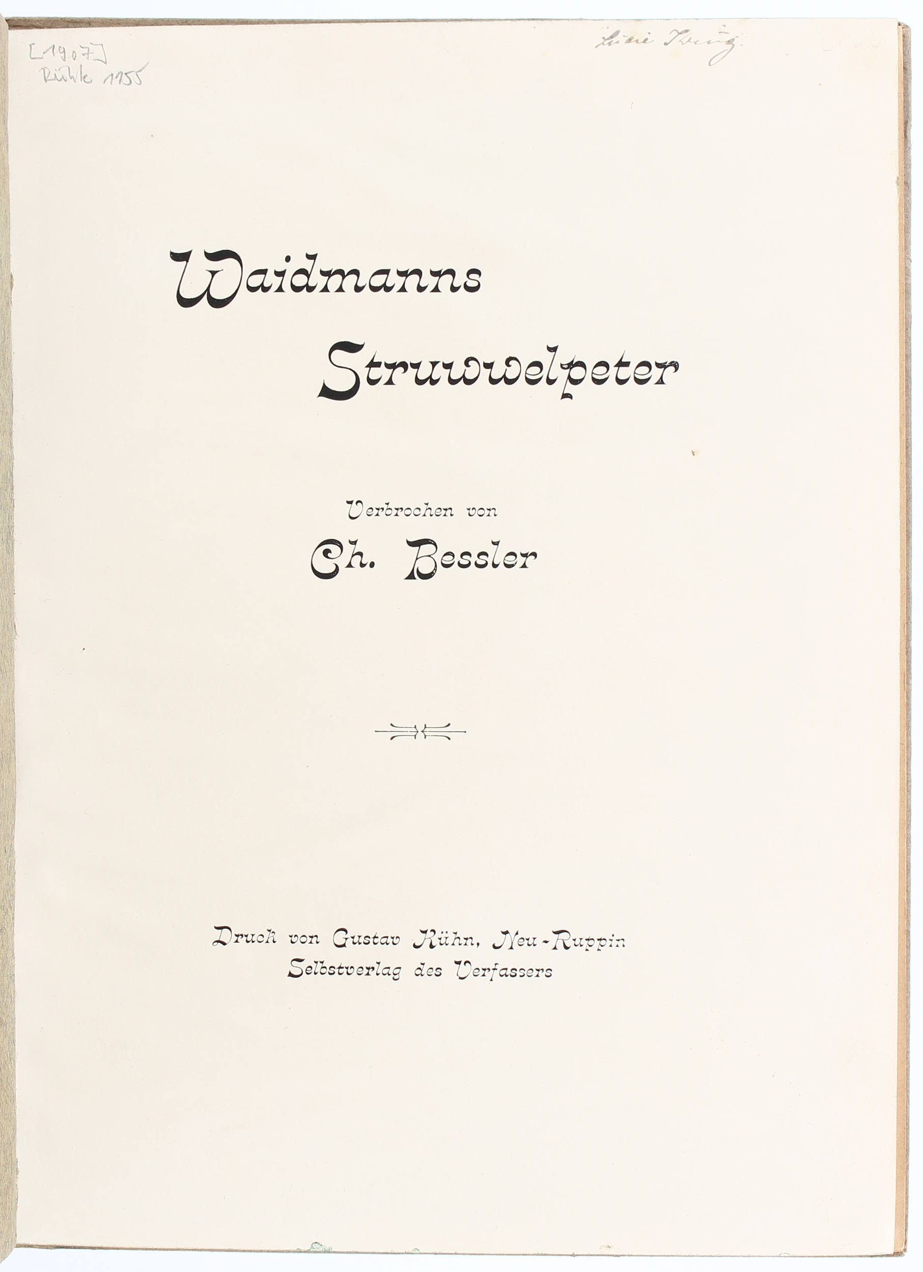 Bessler, Waidmanns Struwwelpeter