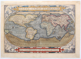 Welt + Erdteile. 5 Bll. Ortelius