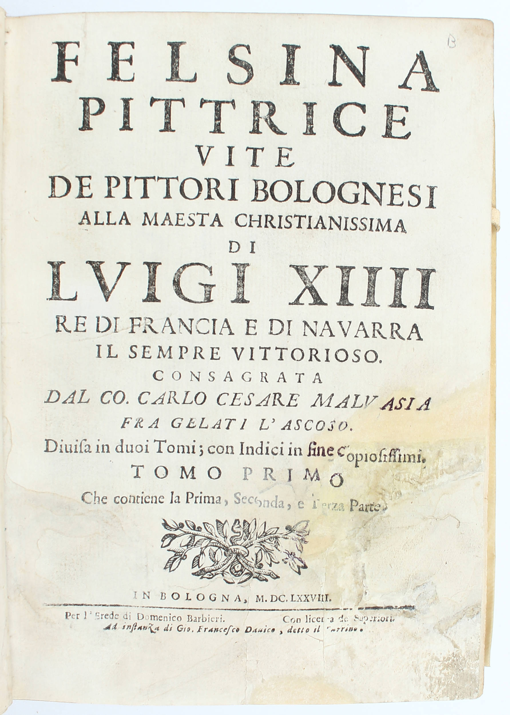 Malvasia, Felsina pittrice. 2 Bde.