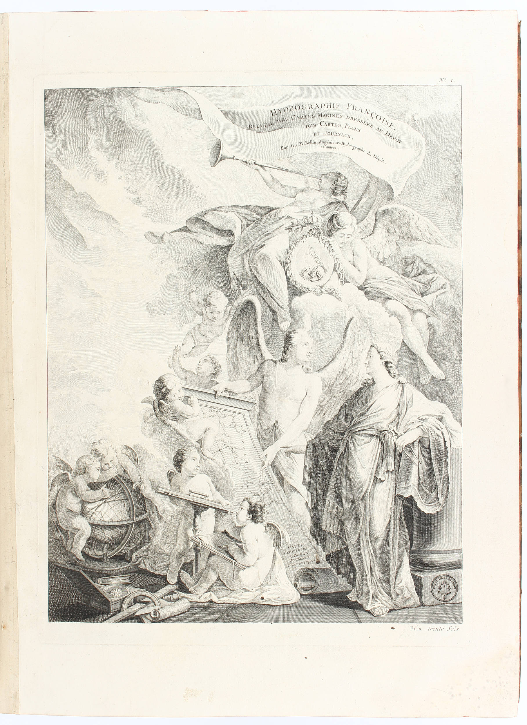 Bellin, Hydrographie françoise. 2 Bde.