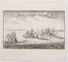 Seeschlacht vor Rhodos. (Merian)