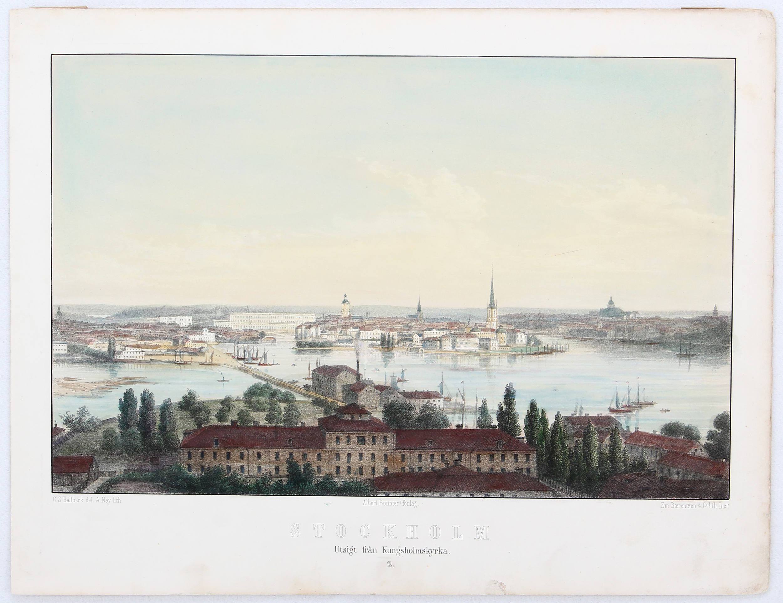 Stockholm. Konvolut meist Ansichten. 18 Bll.