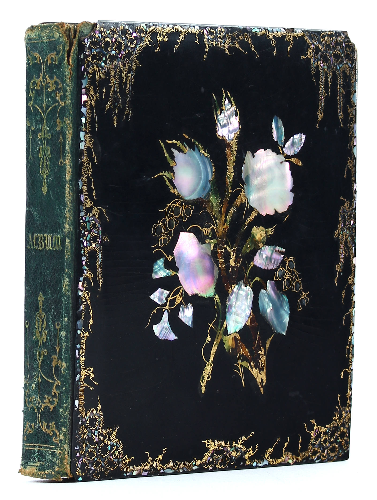 Lackdeckelalbum mit ital. Ansichten