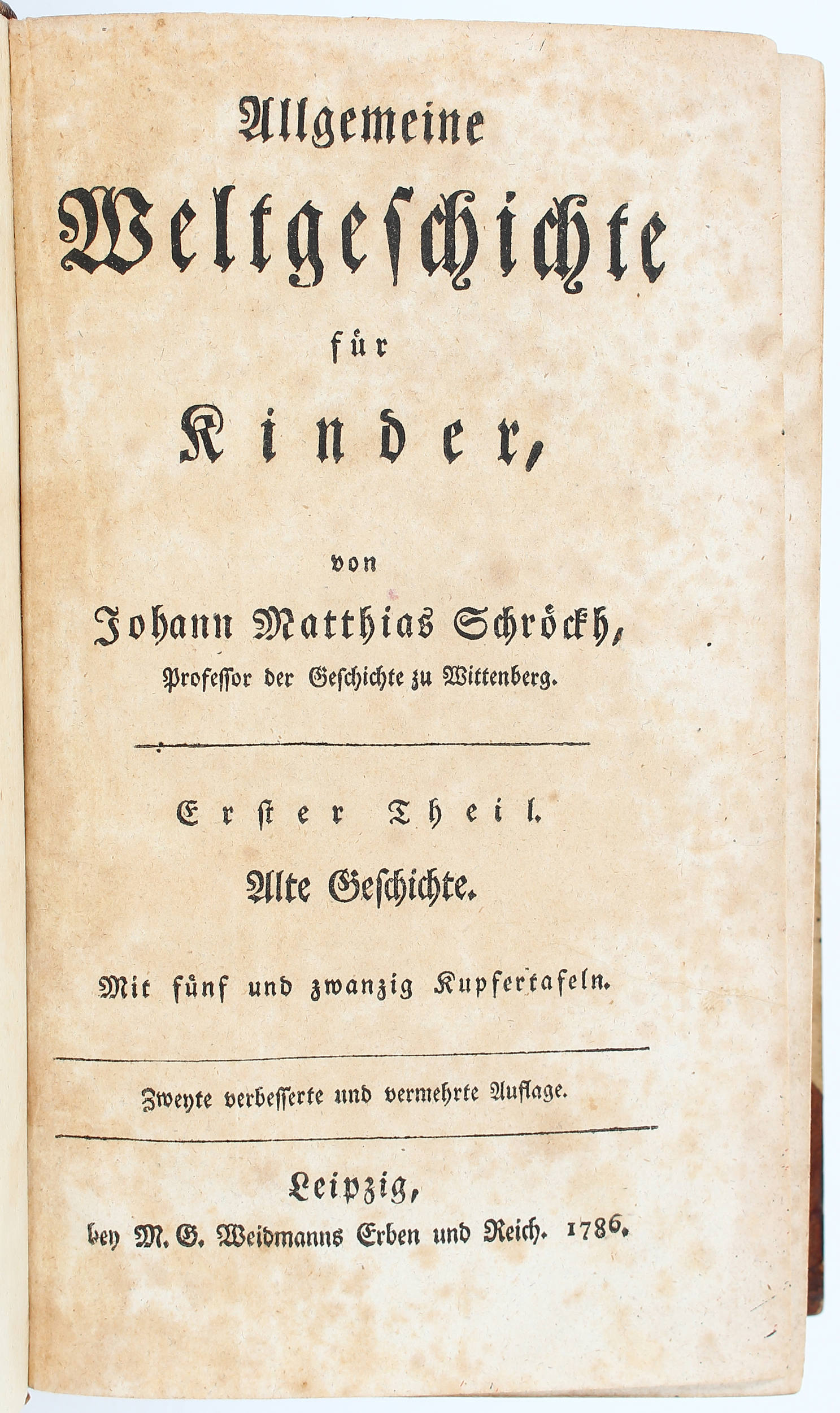 Schröckh, Weltgeschichte. 6 Bde.