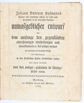 Hofmann, Unmaßgeblicher Entwurf