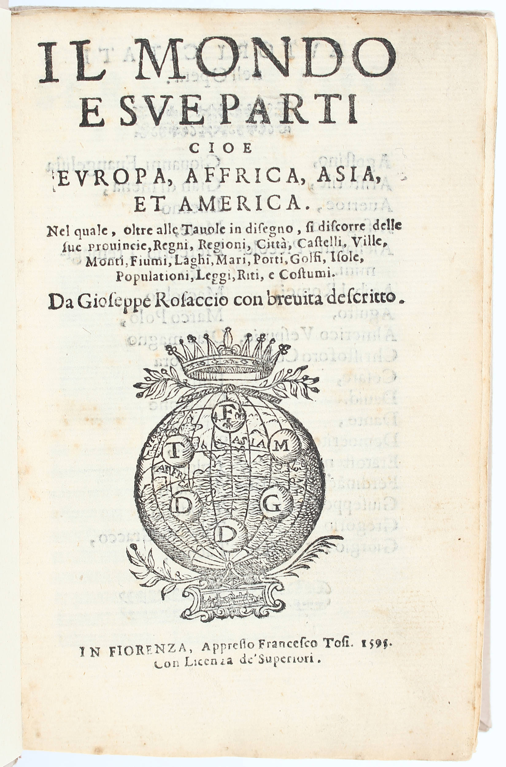 Rosaccio, Il mondo / 7 Bde.