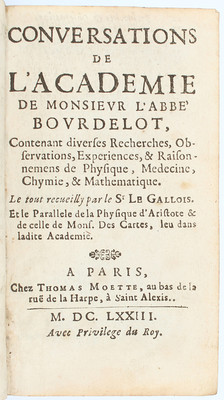 Bourdelot, Conversations