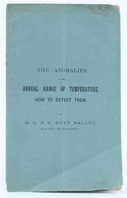 Buys Ballot, Anomalies of temperature