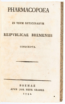 Pharmacopoea Bremensis / 2 Bde.