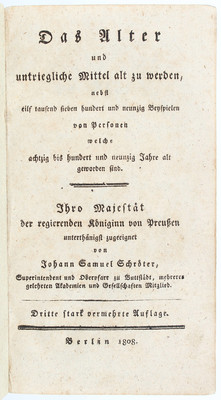 Schröter, Das Alter