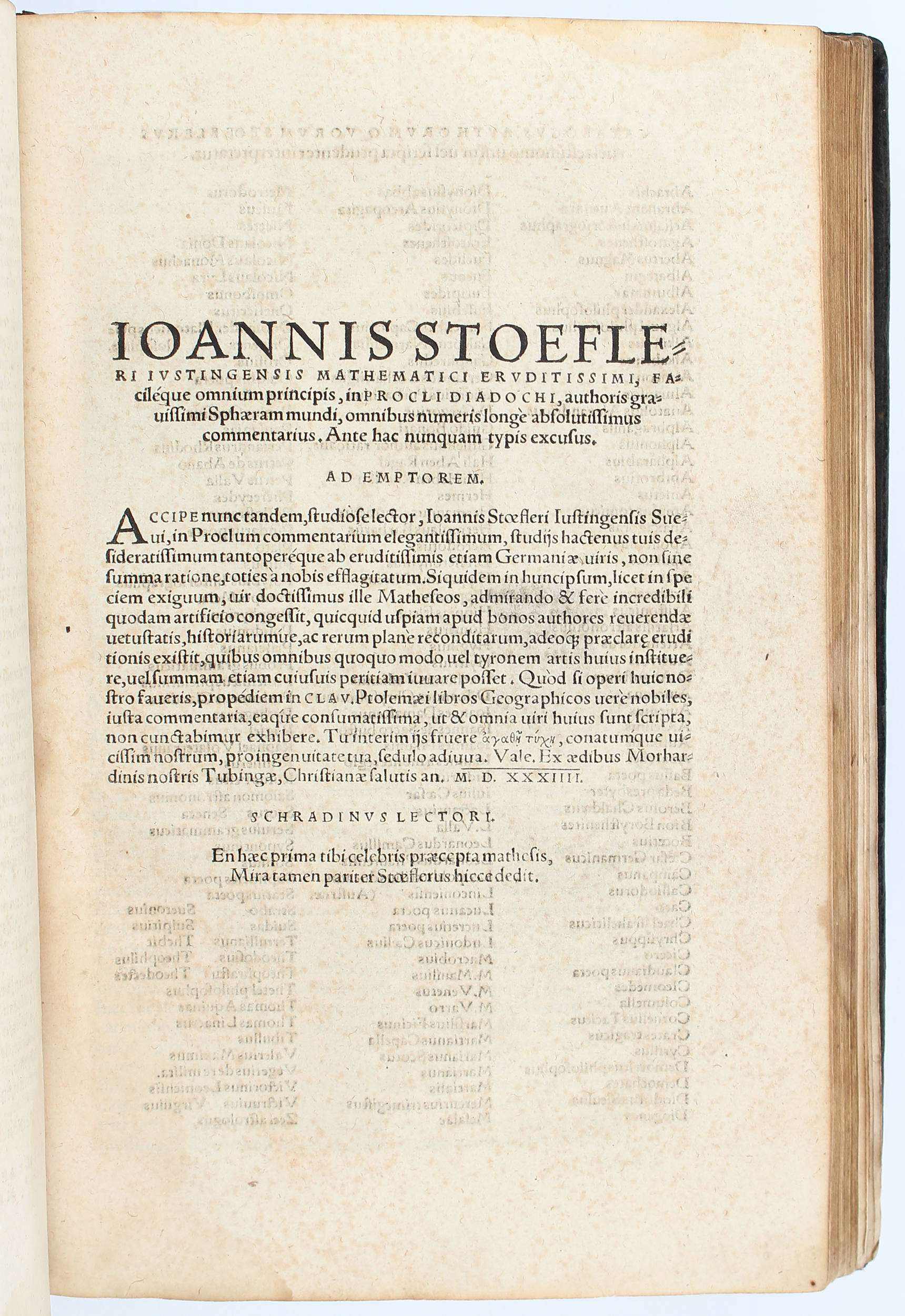 Stoeffler, In Procli sphaeram mundi / 2 in 1 Bd.