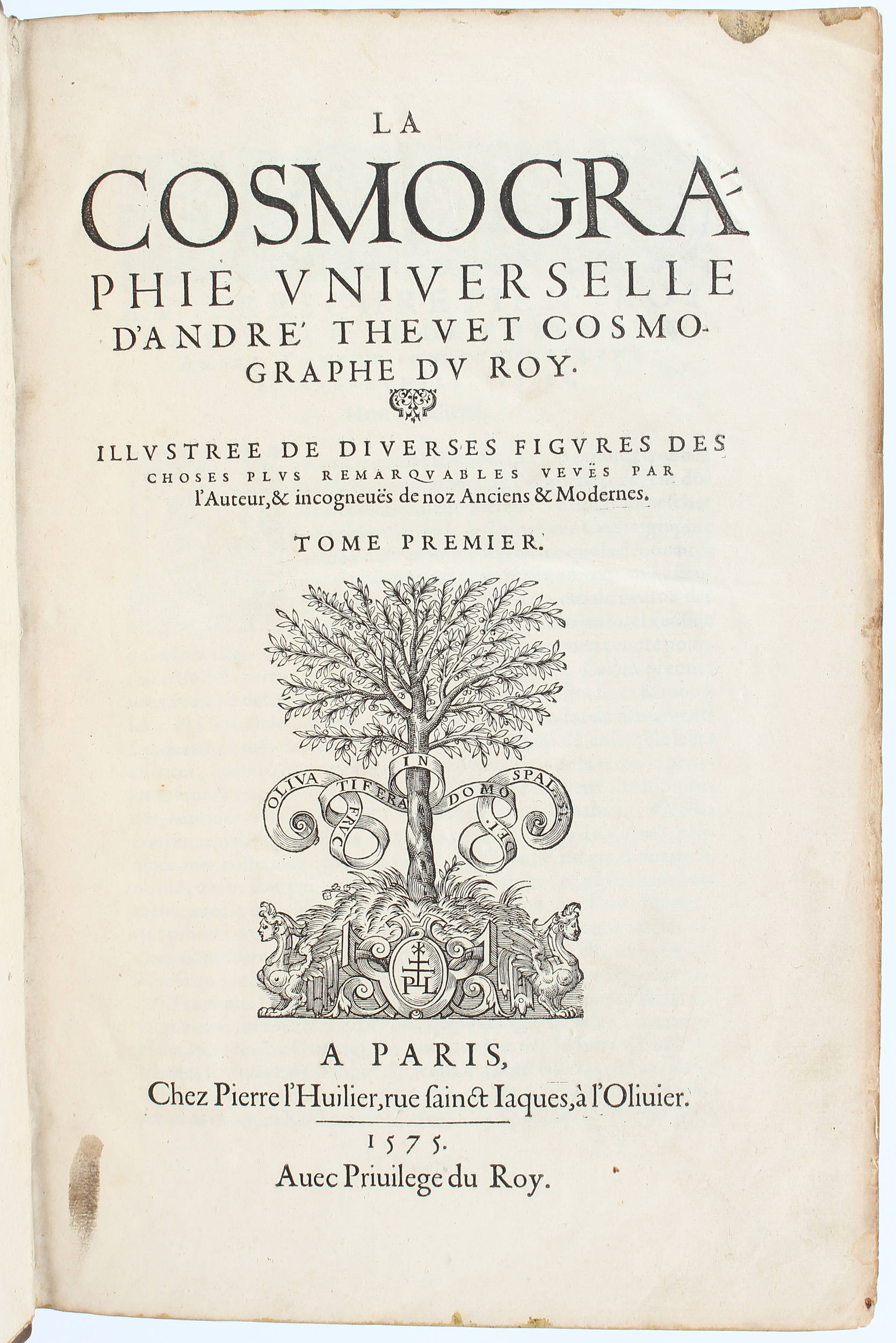Thevet, Cosmographie universelle. Bd. 1