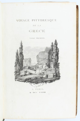 Choiseul-Gouffier, Voyage Grèce. Bd. 1