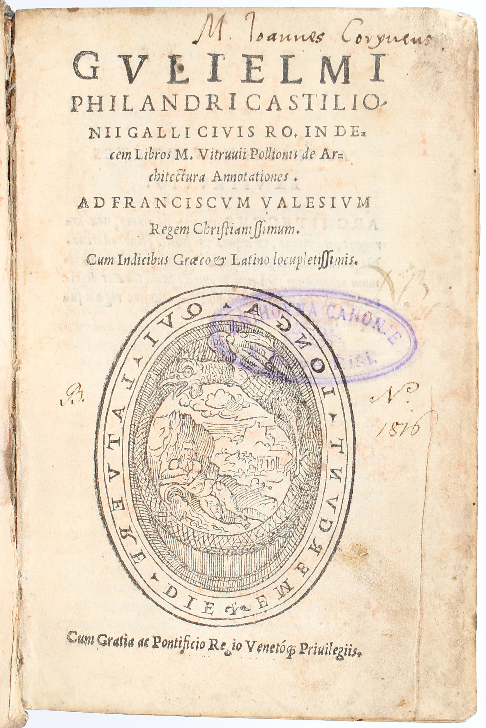 Philander, In decem Vitruvii