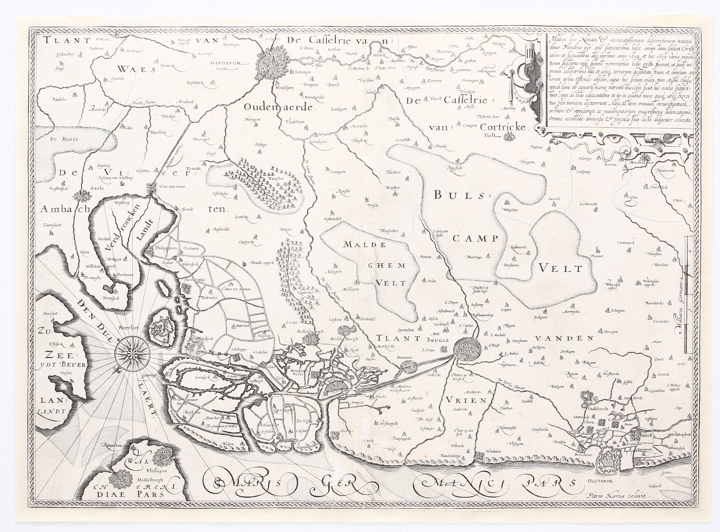 Wattenmeerkarte. H. Hondius / 3 Bll.