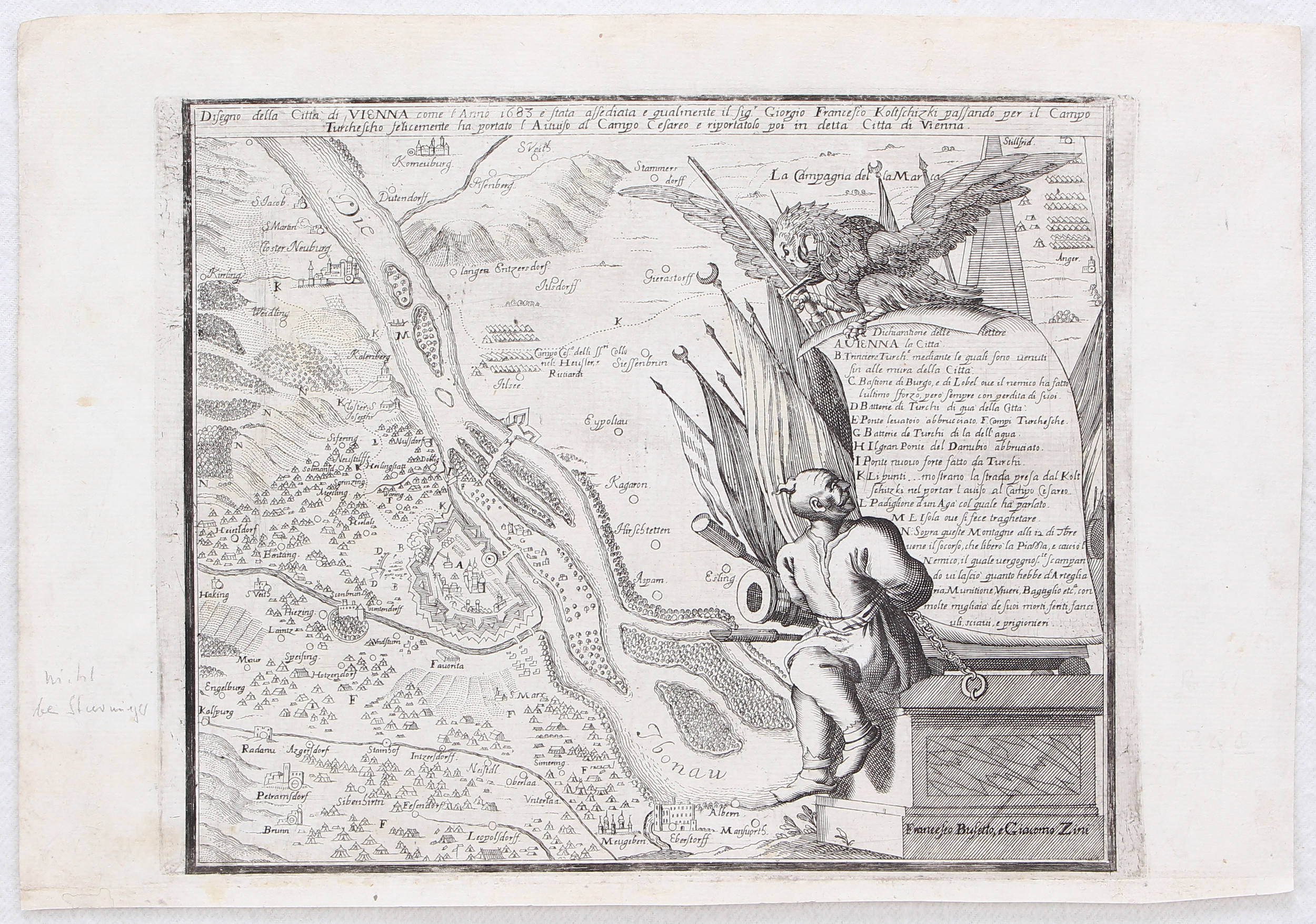 Wien. Belagerung 1683. Busetto-Zini / 3 Bll.