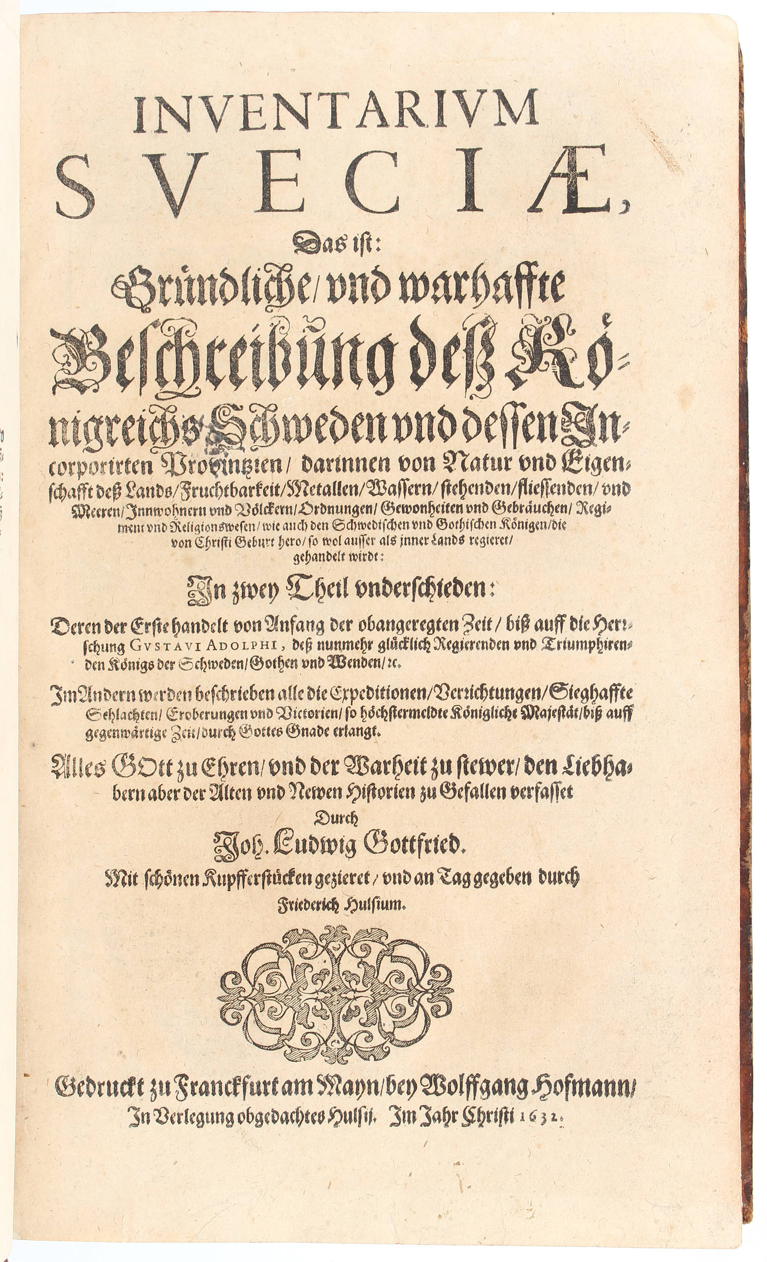 Gottfried, Inventarium Sveciae + Beiband