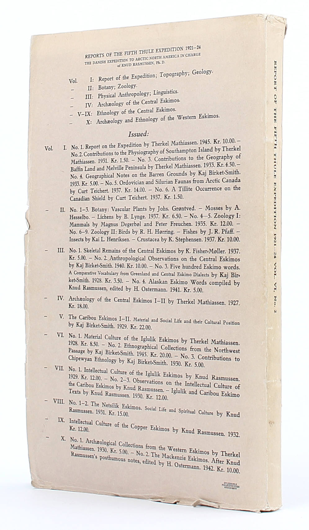 Birket-Smith, Ethnographical Collections