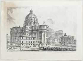 Rom. Esterno S. Pietro. Piranesi