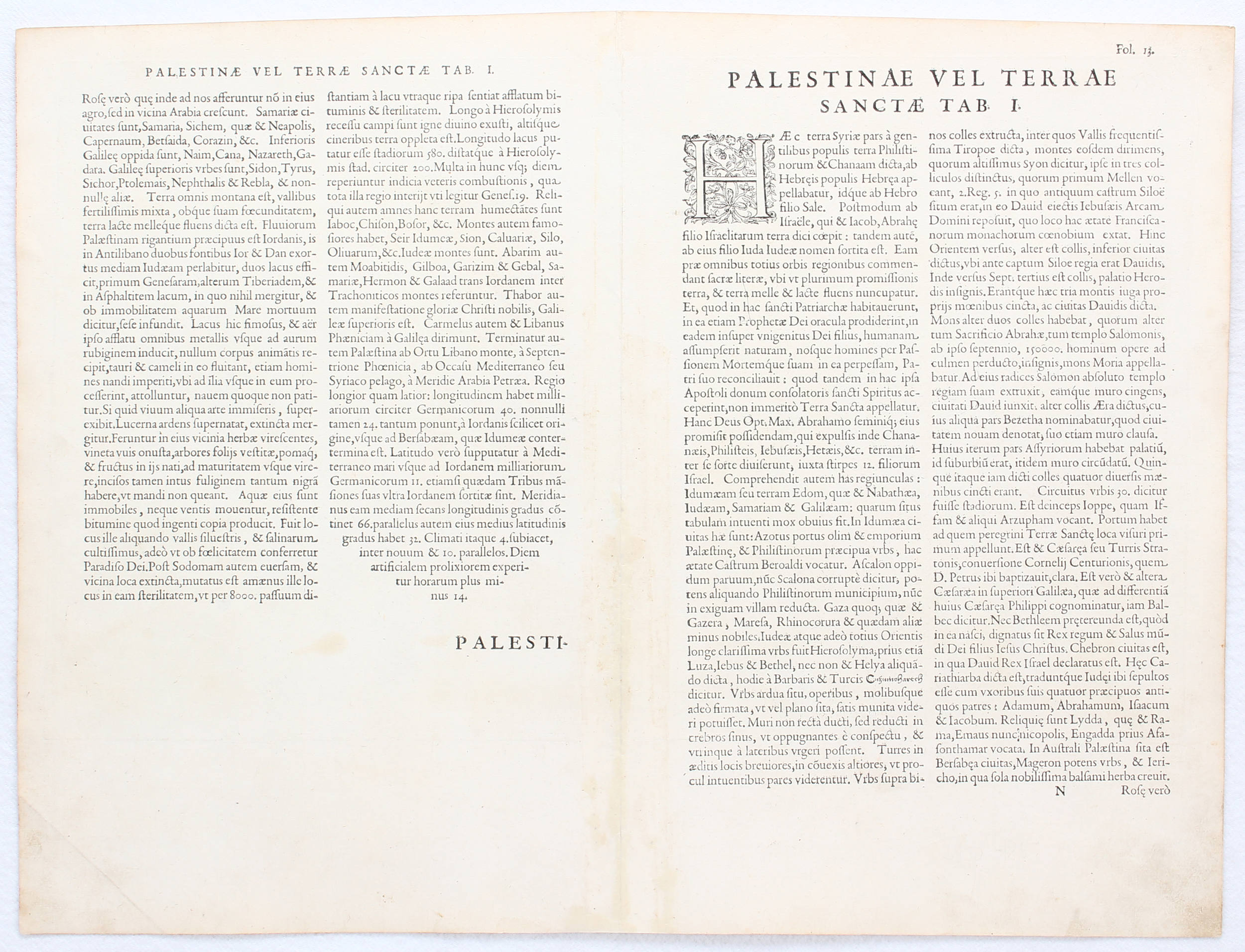Israel mit Jerusalem. G. de Jode